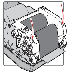 How to correctly load Ink Ribbon on the Honeywell PC42t desktop printer