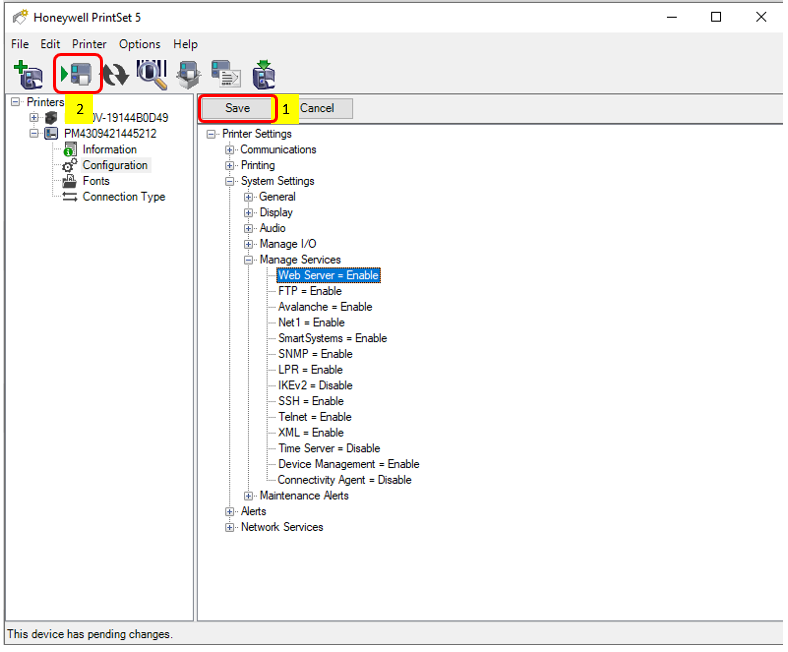 Intermec/Honeywell printers have a working IP but cannot open the Web ...