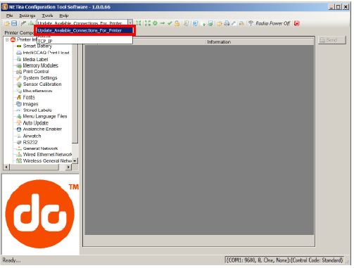 NETira CT shows the error message 