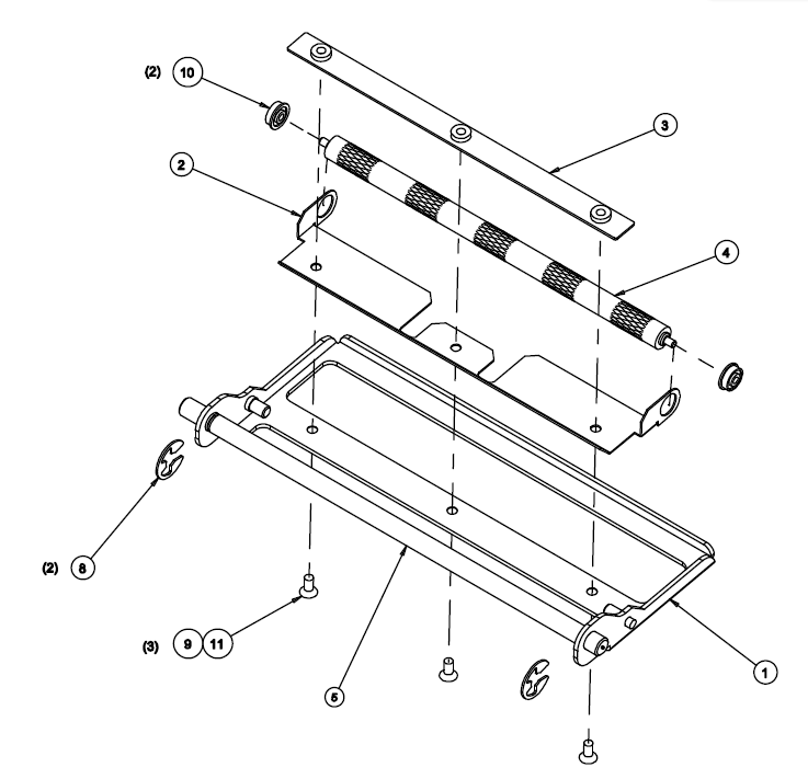 What is the part number for the Lower Pinch Roller Assembly 6 inch RH ...