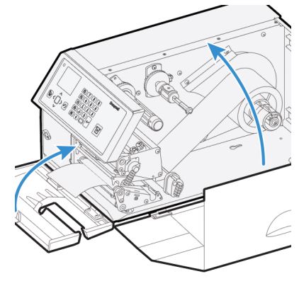 How to load ribbon on PX4ie and PX6ie printers