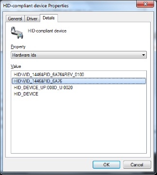How to find out the VID and PID for a USB device on Windows 7