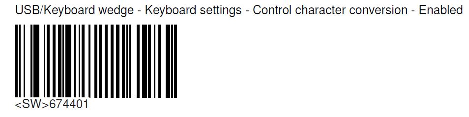 Keyboard Control + ASCII(CTRL+X) mode on Intermec Scanners