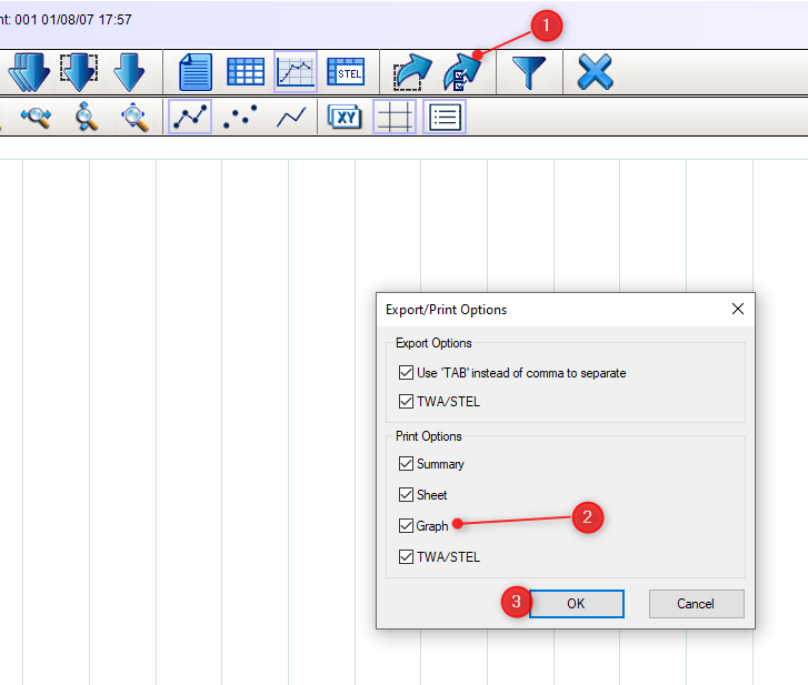 How to export graphics from ProRAE Studio II?