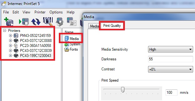 How to adjust the Print Quality on Intermec PC43, PD43, PM23c, PM43 ...