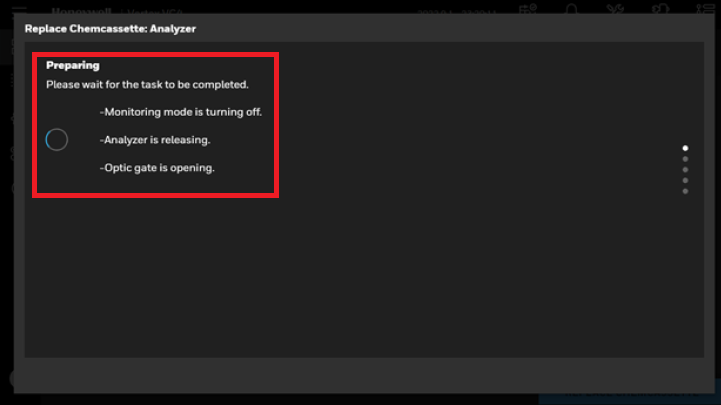 How to use the VC4 Operators Menu to Install a new Chemcassette.