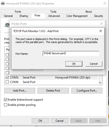Secure Communications Support for Fiji Printers on NET1