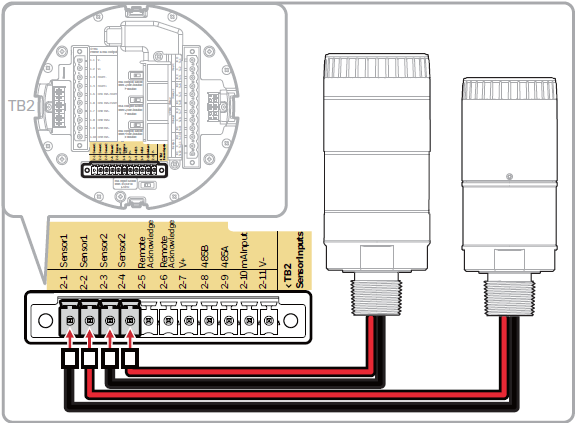 What is the OmniPoint Display Module Layout for Wiring Sensors and Hart ...