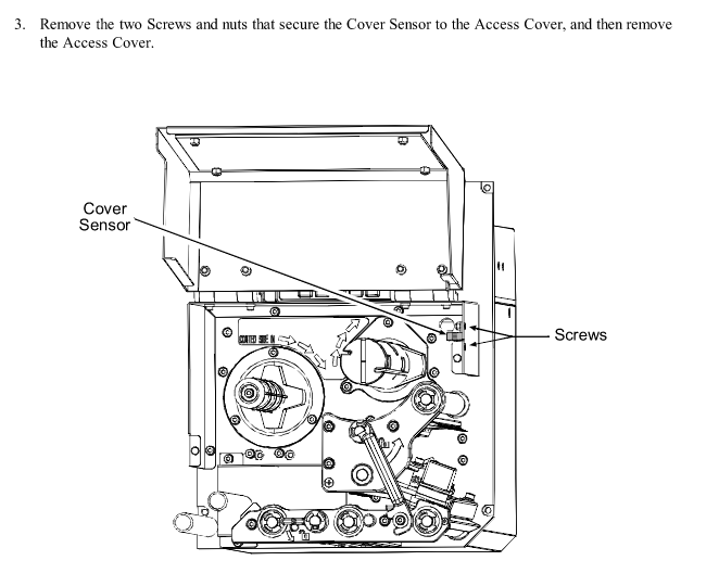 How to replace the sensor cover on the A-Class printer?