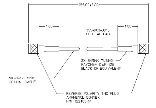 IF2 What is the part number for a 13ft Antenna cable with RP-TNC ...