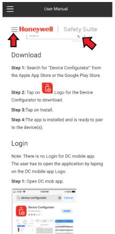 Is there a manual for the Device Configurator APP?