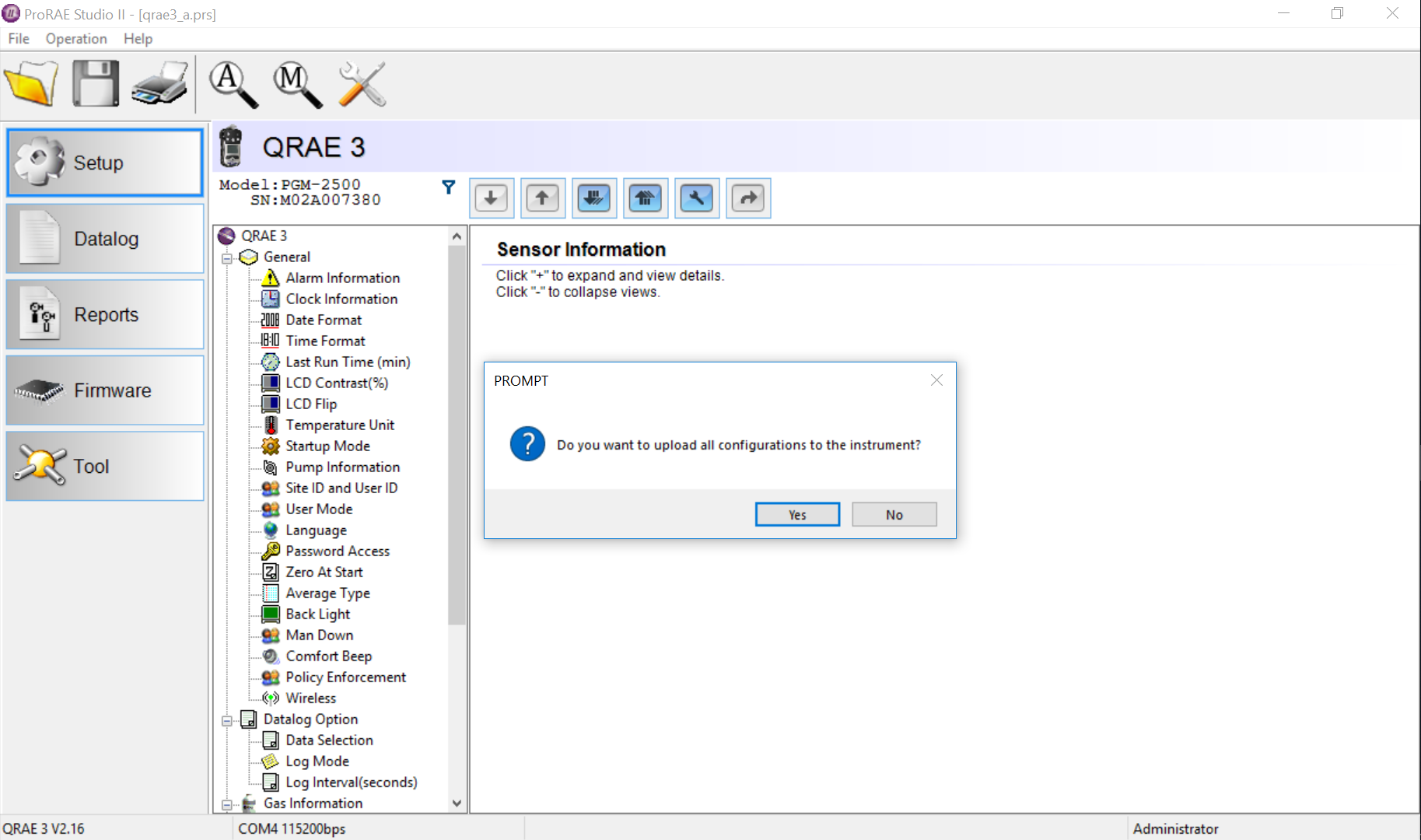 How to perform/transfer a Configuration Template (PRS file) for other ...