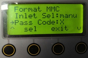 How to enable/disable the pass code protection on a MicroDock II
