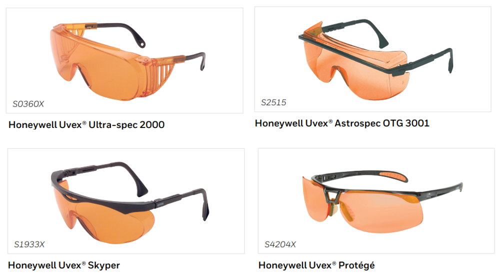 Safety Eyewear Options with SCT Orange Lens