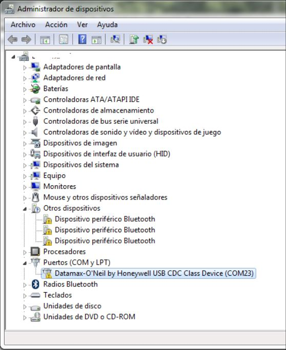 RP 2/4: Datamax-O'Neil by Honeywell USB CDC Class Device unable to ...