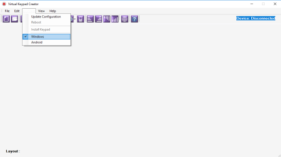 Virtual keyboard created by VKCreator only shows last key in row
