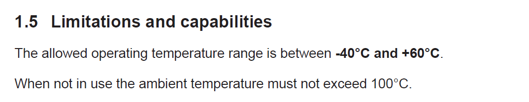 Miller GlideLoc Ladder System Operating Temperature