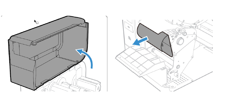PX940/PX940V Printer- Loading Media for Tear- Off Printing