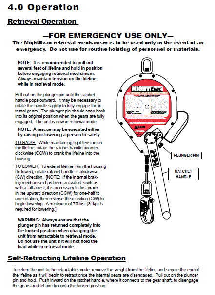 How to Test the MightEvac Retrieval and Retractable Operation