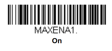 How to enable Maxicode barcode on a Xenon 1900