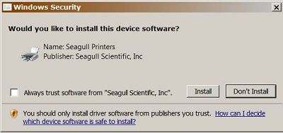 Unable to install Windows Printer driver on Windows Server 