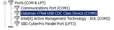 How to change the Printer Mode: Printer (USB) to CDC (Virtual COM)