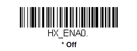 Is the Han Xin Code enabled in Xenon 1900 default settings?