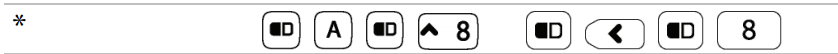 What is the combination key for the Asterisk in CK3A?
