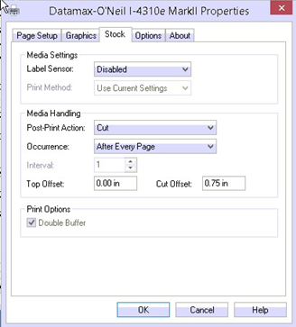 How to adjust the Cutter settings on the I Class Mark II Printer.