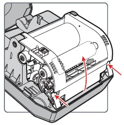 How to correctly load Ink Ribbon on the Honeywell PC42t desktop printer
