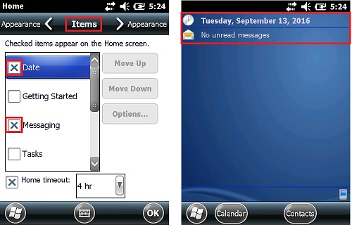 How to remove the unwanted items from the Home/Today screen?
