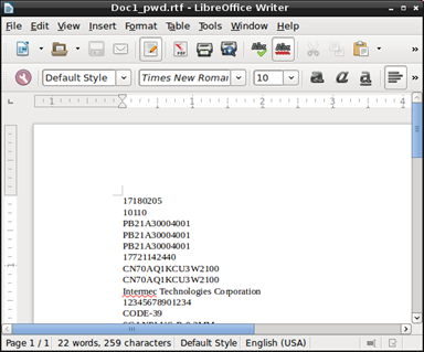 Wordpad files do not show correctly on PC