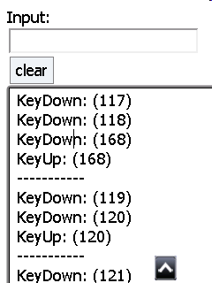 HTML Javascript keyboard test sample page for Intermec Browser or ...