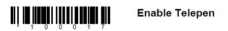 How to enable Telepen symbology?