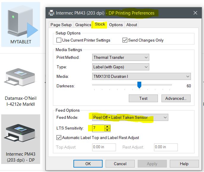 PM43 - Pause required between each label