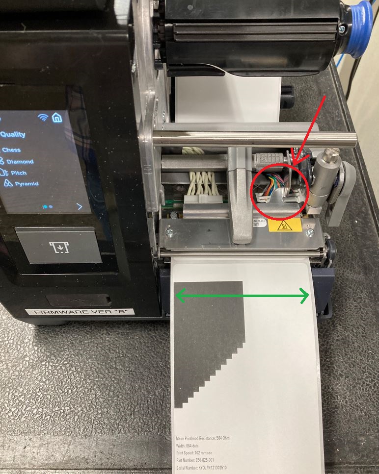 Honeywell printer prints half of the label