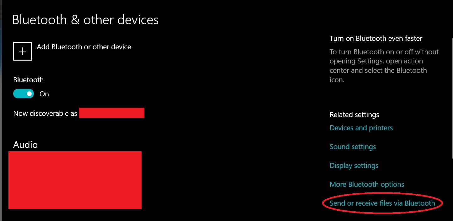 How to transfer files via Bluetooth for Android