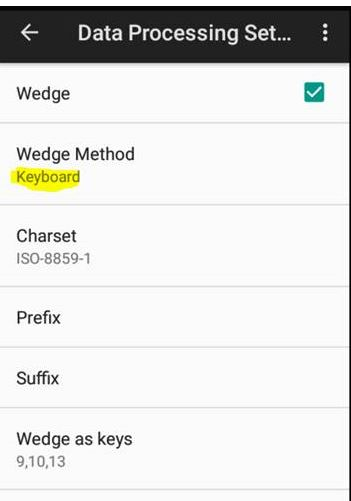 Android mobility - Why is the scan output not sent to RDP app?