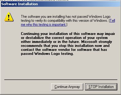 Digitally signed USB serial driver / WHQL certified driver for scanners