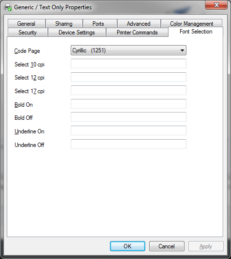 Printing Characters from Other Languages or Code Pages