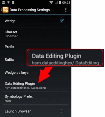 Does the ETE for Android devices accept data from Data Editing plugin?