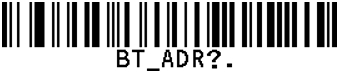 How is the Bluetooth MAC address for a cordless scanner and base queried?