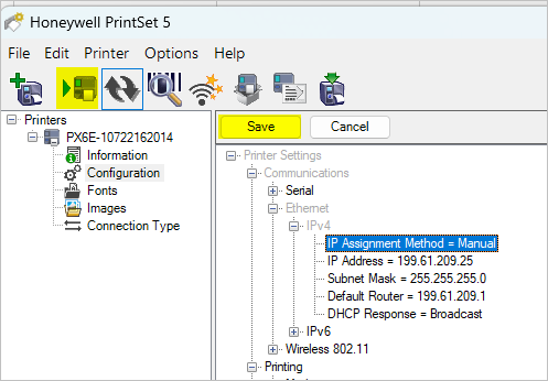 How to setup a static IP with PrintSet 5?