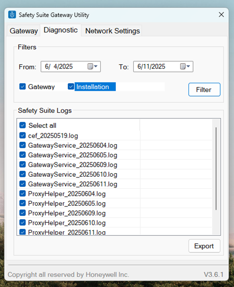 Steps to collect the logs from Safety Suite