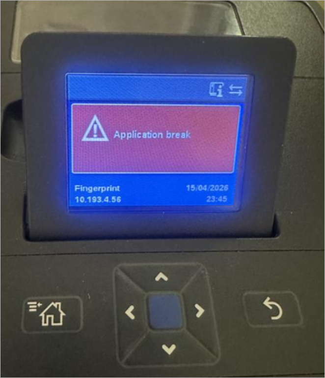 When running FP program, 