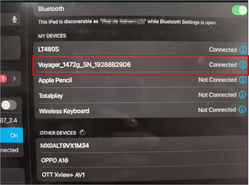 How to get the scanner connected to an Android/iOS device?