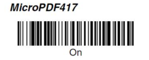 How to enable MicroPDF417 code?