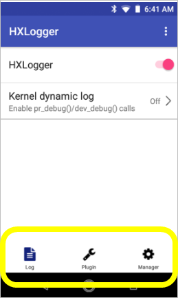 What plugins are available in HxLogger?